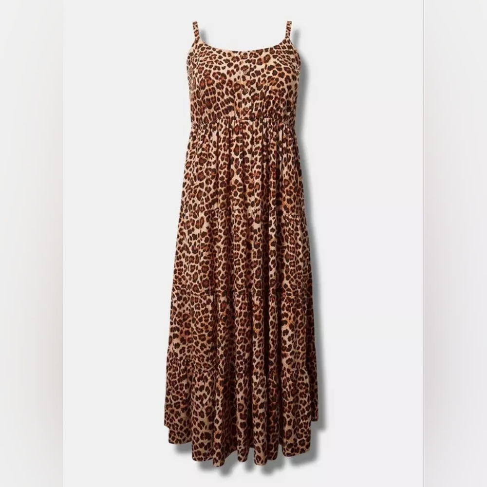 {Torrid} NEW Maxi Challis Tiered Dress - Picture 4 of 7
